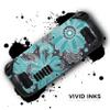 Design Skinz - Compatible with Steam Deck - Skin Decal Protective Scratch-Resistant Removable Vinyl Wrap Cover - Bright Blue Accented Flower Illustration view 3