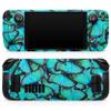 Design Skinz - Compatible with Steam Deck - Skin Decal Protective Scratch-Resistant Removable Vinyl Wrap Cover - Turquoise Butterfly Bundle view 1