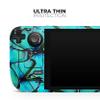 Design Skinz - Compatible with Steam Deck - Skin Decal Protective Scratch-Resistant Removable Vinyl Wrap Cover - Turquoise Butterfly Bundle view 4