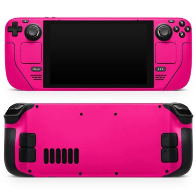 Design Skinz - Compatible with Steam Deck - Skin Decal Protective Scratch-Resistant Removable Vinyl Wrap Cover - Solid Pink V2