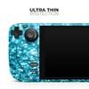 Design Skinz - Compatible with Steam Deck - Skin Decal Protective Scratch-Resistant Removable Vinyl Wrap Cover - Turquoise Glimmer view 4