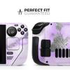 Design Skinz - Compatible with Steam Deck - Skin Decal Protective Scratch-Resistant Removable Vinyl Wrap Cover - Purple Marble & Digital Silver Foil V3 view 2