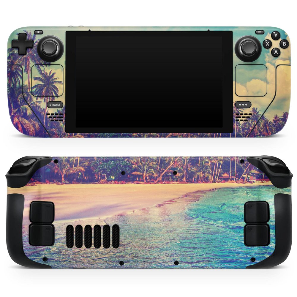Design Skinz - Compatible with Steam Deck - Skin Decal Protective Scratch-Resistant Removable Vinyl Wrap Cover - Dreamy Beach