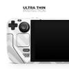 Design Skinz - Compatible with Steam Deck - Skin Decal Protective Scratch-Resistant Removable Vinyl Wrap Cover - White & Gradient Sharp Chevron view 4