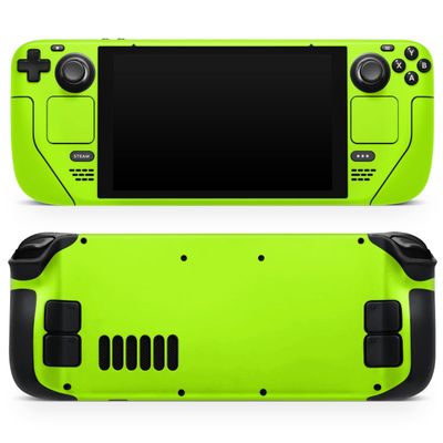 Design Skinz - Compatible with Steam Deck - Skin Decal Protective Scratch-Resistant Removable Vinyl Wrap Cover - Solid Green V3