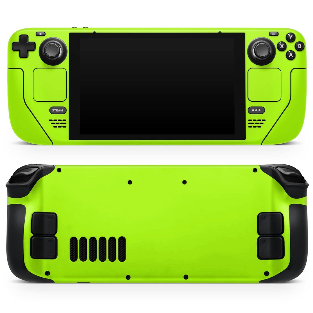Design Skinz - Compatible with Steam Deck - Skin Decal Protective Scratch-Resistant Removable Vinyl Wrap Cover - Solid Green V3