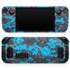 Design Skinz - Compatible with Steam Deck - Skin Decal Protective Scratch-Resistant Removable Vinyl Wrap Cover - Bright Blue and Gray Digital Camouflage view 1