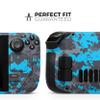 Design Skinz - Compatible with Steam Deck - Skin Decal Protective Scratch-Resistant Removable Vinyl Wrap Cover - Bright Blue and Gray Digital Camouflage view 2