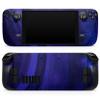 Design Skinz - Compatible with Steam Deck - Skin Decal Protective Scratch-Resistant Removable Vinyl Wrap Cover - Vivid Agate Vein Slice Blue V3 view 1