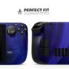 Design Skinz - Compatible with Steam Deck - Skin Decal Protective Scratch-Resistant Removable Vinyl Wrap Cover - Vivid Agate Vein Slice Blue V3 view 2