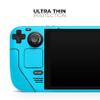 Design Skinz - Compatible with Steam Deck - Skin Decal Protective Scratch-Resistant Removable Vinyl Wrap Cover - Solid Turquoise Blue view 4