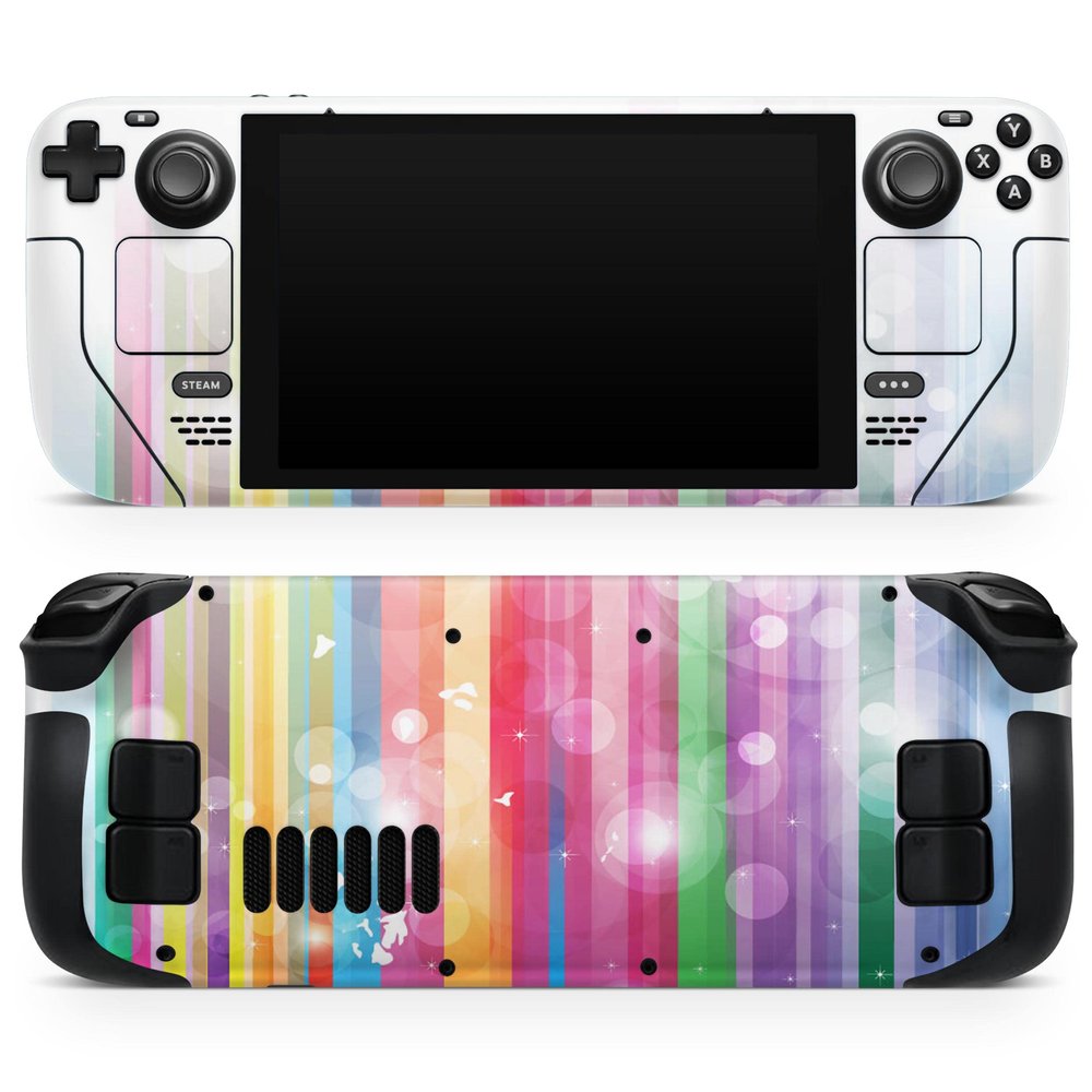 Design Skinz - Compatible with Steam Deck - Skin Decal Protective Scratch-Resistant Removable Vinyl Wrap Cover - Unfocused Color Vector Bars