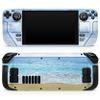 Design Skinz - Compatible with Steam Deck - Skin Decal Protective Scratch-Resistant Removable Vinyl Wrap Cover - Calm Blue Sky and Sea Shore view 1