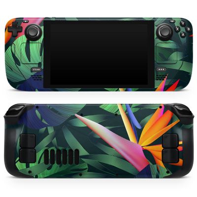 Design Skinz - Compatible with Steam Deck - Skin Decal Protective Scratch-Resistant Removable Vinyl Wrap Cover - Tropical Summer Jungle v2
