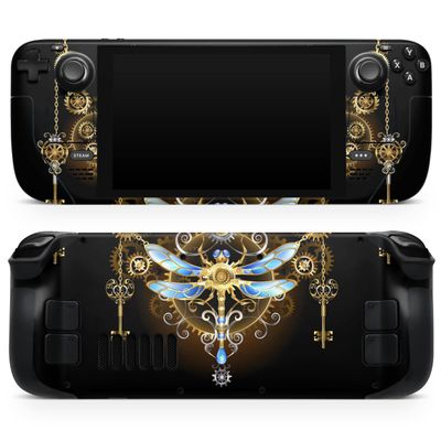 Design Skinz - Compatible with Steam Deck - Skin Decal Protective Scratch-Resistant Removable Vinyl Wrap Cover - Dragonfly Ornament