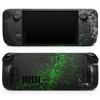 Design Skinz - Compatible with Steam Deck - Skin Decal Protective Scratch-Resistant Removable Vinyl Wrap Cover - Grungy Green and Black Wood Surface view 1