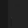 vidaXL Steel Storage Cabinet, Black - Industrial Design with 2 Adjustable Shelves and Levelers, 16.7"x13.8"x40" view 4