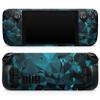 Design Skinz - Compatible with Steam Deck - Skin Decal Protective Scratch-Resistant Removable Vinyl Wrap Cover - Turquoise and Black Geometric Triangles view 1