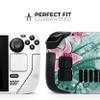 Design Skinz - Compatible with Steam Deck - Skin Decal Protective Scratch-Resistant Removable Vinyl Wrap Cover - Pink & Green Watercolor Floral view 2