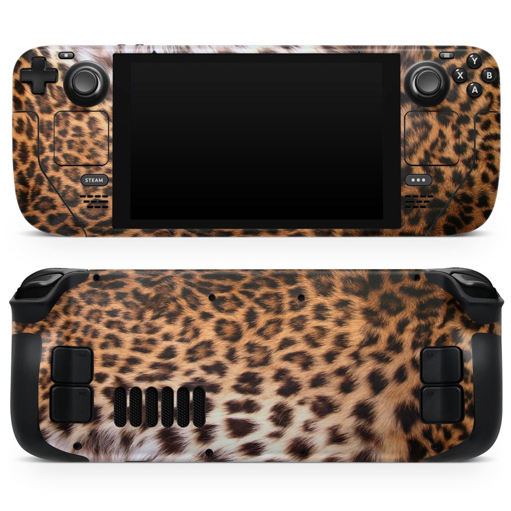 Design Skinz - Compatible with Steam Deck - Skin Decal Protective Scratch-Resistant Removable Vinyl Wrap Cover - Mirrored Leopard Hide