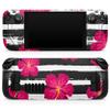 Design Skinz - Compatible with Steam Deck - Skin Decal Protective Scratch-Resistant Removable Vinyl Wrap Cover - Tropical Summer Hot Pink Floral v2 view 1