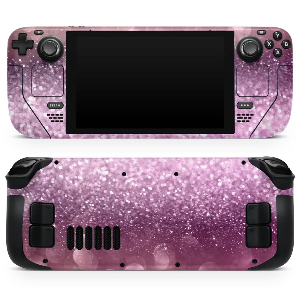 Design Skinz - Compatible with Steam Deck - Skin Decal Protective Scratch-Resistant Removable Vinyl Wrap Cover - Unfocused Pink Sparkling Orbs