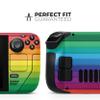 Design Skinz - Compatible with Steam Deck - Skin Decal Protective Scratch-Resistant Removable Vinyl Wrap Cover - Rainbow Striped view 2