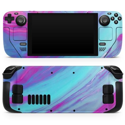 Design Skinz - Compatible with Steam Deck - Skin Decal Protective Scratch-Resistant Removable Vinyl Wrap Cover - Marbled Ink V23