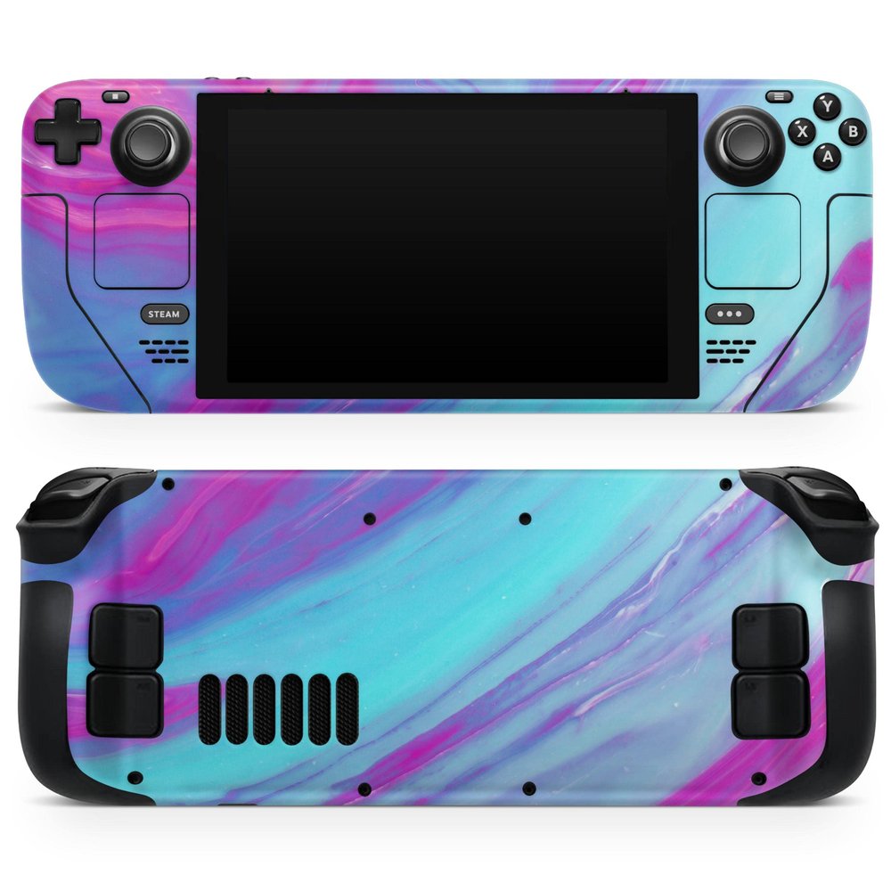 Design Skinz - Compatible with Steam Deck - Skin Decal Protective Scratch-Resistant Removable Vinyl Wrap Cover - Marbled Ink V23