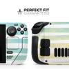 Design Skinz - Compatible with Steam Deck - Skin Decal Protective Scratch-Resistant Removable Vinyl Wrap Cover - Green Watercolor Ombre Stripes view 2