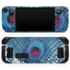 Design Skinz - Compatible with Steam Deck - Skin Decal Protective Scratch-Resistant Removable Vinyl Wrap Cover - Blue Peacock view 1