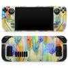 Design Skinz - Compatible with Steam Deck - Skin Decal Protective Scratch-Resistant Removable Vinyl Wrap Cover - Vivid Watercolor Feather Overlay view 1