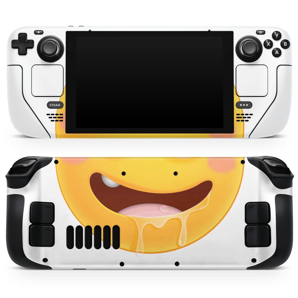 Design Skinz - Compatible with Steam Deck - Skin Decal Protective Scratch-Resistant Removable Vinyl Wrap Cover - Drooling Friendly Emoticons
