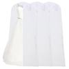 69" Garment Bag with 36" Bottom, Bell Shaped with Accessories Pocket for Wedding Long Dress Gown Fur Coat Closet Storage Uniform Costume Suits Cover (White) (3 Pack) view 1