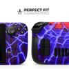 Design Skinz - Compatible with Steam Deck - Skin Decal Protective Scratch-Resistant Removable Vinyl Wrap Cover - Blue Red Dragon Vein Agate view 2