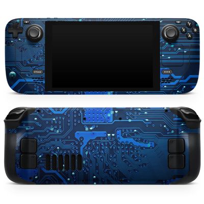 Design Skinz - Compatible with Steam Deck - Skin Decal Protective Scratch-Resistant Removable Vinyl Wrap Cover - Electric Circuit Board
