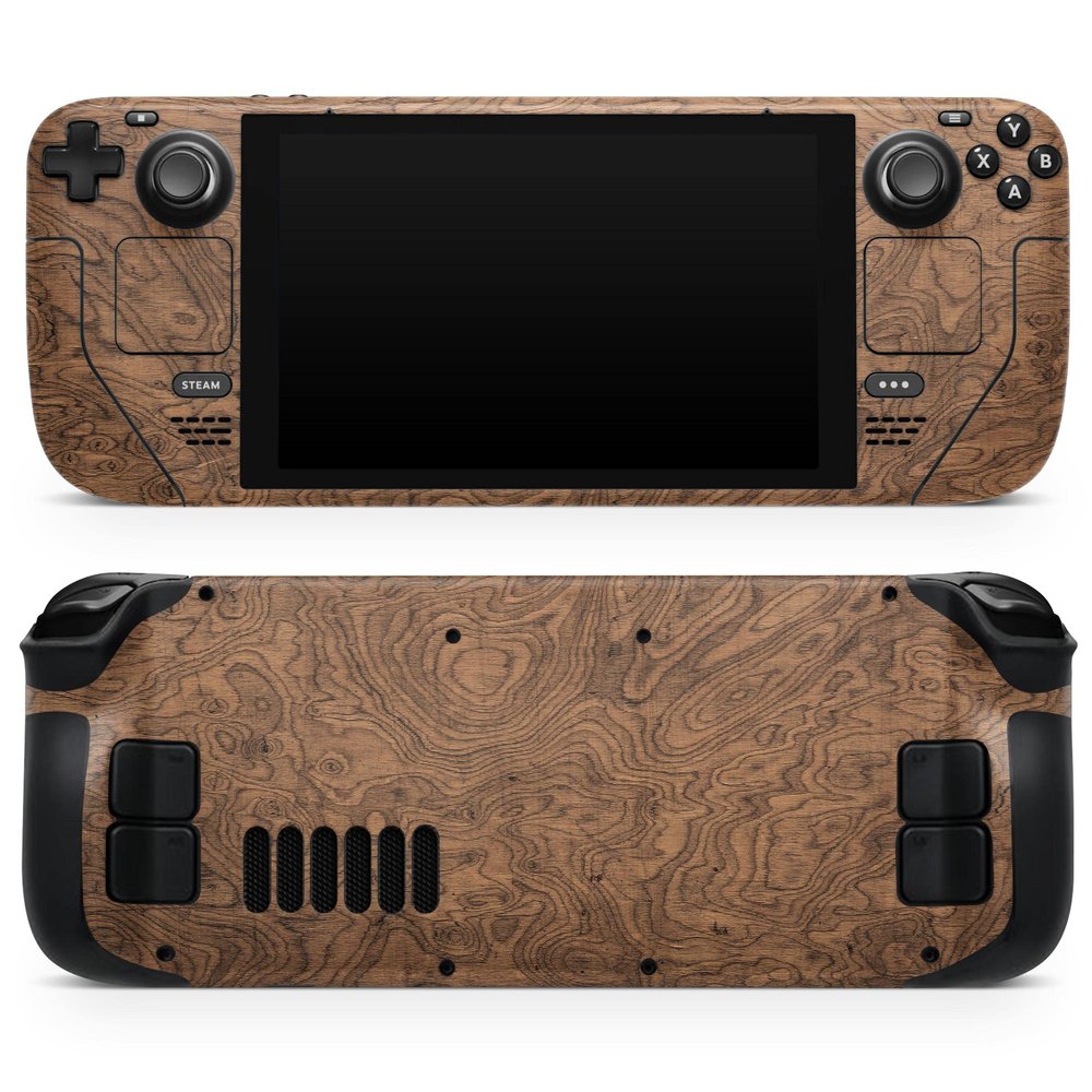 Design Skinz - Compatible with Steam Deck - Skin Decal Protective Scratch-Resistant Removable Vinyl Wrap Cover - Luxury Natural Wood V6