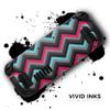 Design Skinz - Compatible with Steam Deck - Skin Decal Protective Scratch-Resistant Removable Vinyl Wrap Cover - Sharp Pink & Teal Chevron Pattern view 3