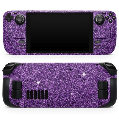 Design Skinz - Compatible with Steam Deck - Skin Decal Protective Scratch-Resistant Removable Vinyl Wrap Cover - Sparkling Purple Ultra Metallic Glitter