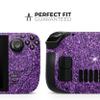 Design Skinz - Compatible with Steam Deck - Skin Decal Protective Scratch-Resistant Removable Vinyl Wrap Cover - Sparkling Purple Ultra Metallic Glitter view 2