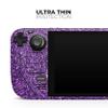 Design Skinz - Compatible with Steam Deck - Skin Decal Protective Scratch-Resistant Removable Vinyl Wrap Cover - Sparkling Purple Ultra Metallic Glitter view 4