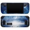 Design Skinz - Compatible with Steam Deck - Skin Decal Protective Scratch-Resistant Removable Vinyl Wrap Cover - Vivid Blue Falling Stars in The Night Sky view 1