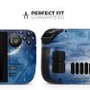 Design Skinz - Compatible with Steam Deck - Skin Decal Protective Scratch-Resistant Removable Vinyl Wrap Cover - Vivid Blue Falling Stars in The Night Sky view 2
