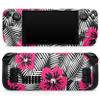 Design Skinz - Compatible with Steam Deck - Skin Decal Protective Scratch-Resistant Removable Vinyl Wrap Cover - Tropical Summer Hot Pink Floral view 1