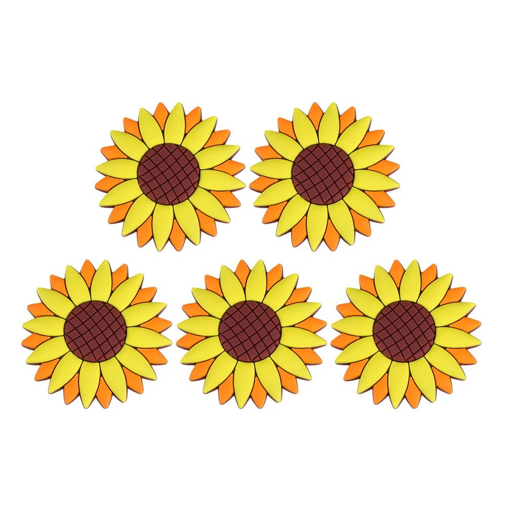 Raohui cuteRefrigeratorMagnets,Creative Mini Fridge Magnet,Nordic Home Refrigerator Magnet Message Stickers 5 (Sunflower) (Color : As Shown)