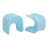 ECR4Kids Wave Seat Perch Stool, 14in - 15.1in Height, 2-Pack, Cyan view 1