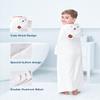 ZIONOR Hooded Bath Towel for Kids - 50''L x 35''W Extra-Large Hooded Towels for Big Kids 6-10, Kids Beach Towels Made from Bamboo Rayon, Suitable for Bath, Pool, Beach(White Bear) view 4