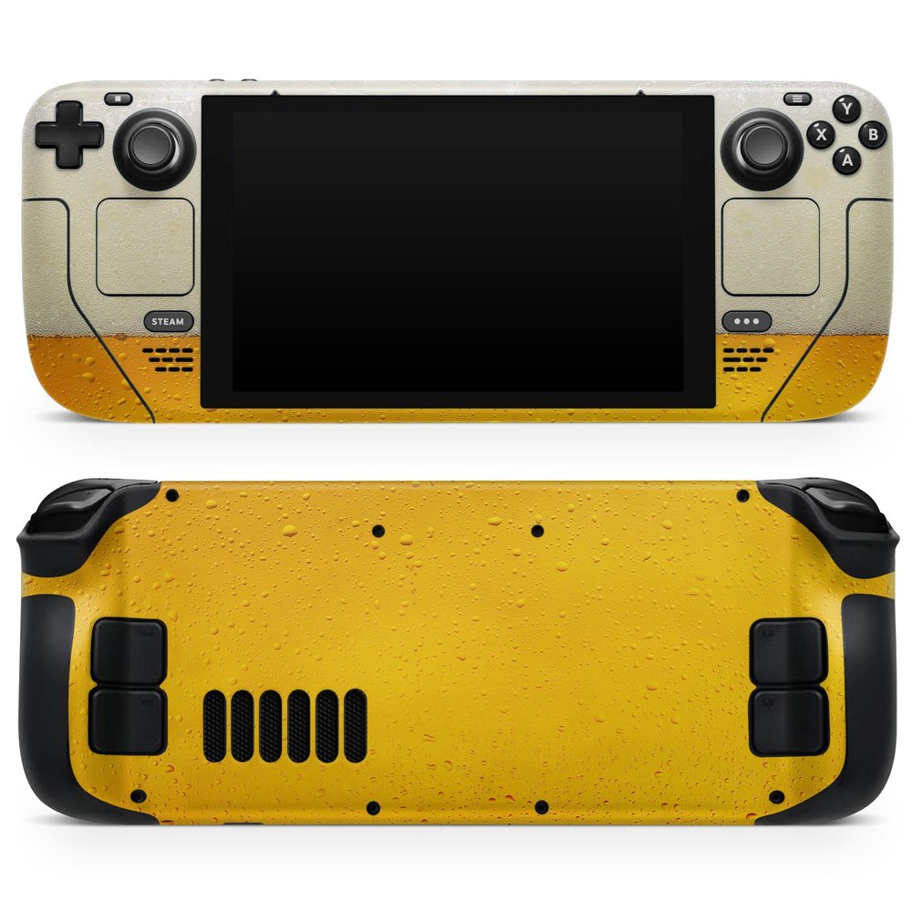 Design Skinz - Compatible with Steam Deck - Skin Decal Protective Scratch-Resistant Removable Vinyl Wrap Cover - Cold Beer