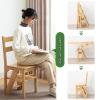 Hamankim Wooden 4 Step Ladder Chair, Multifunction Wood Ladder Stool Innovative Step Stool Transforming Folding Fold Up Ladder Kitchen Office Library Steps Climb Ladder view 4