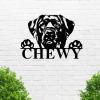 Custom Dog Metal Wall Sign - Personalized Dog Metal Wall Art - Dog Metal Wall Decor - Black Labrador Name Sign - Dog Lover Sign - Gift for Pet view 2